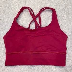 Dark pink lululemon sports bra (energy bra) size 4